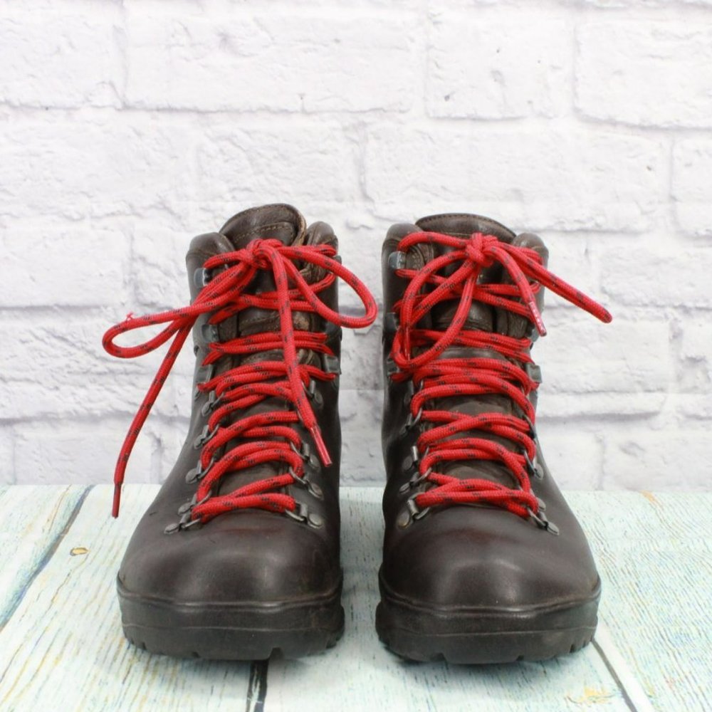 LL Bean Brown Leather Lace Up Gore-Tex Hiking Trail Boots Size 9.5 Wide - Picture 4 of 9